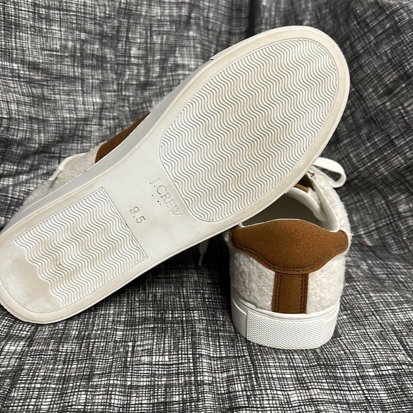 J. Crew Striped Sherpa Road Trip Sneakers, 9.5 US, Great Condition! - Picture 6 of 7